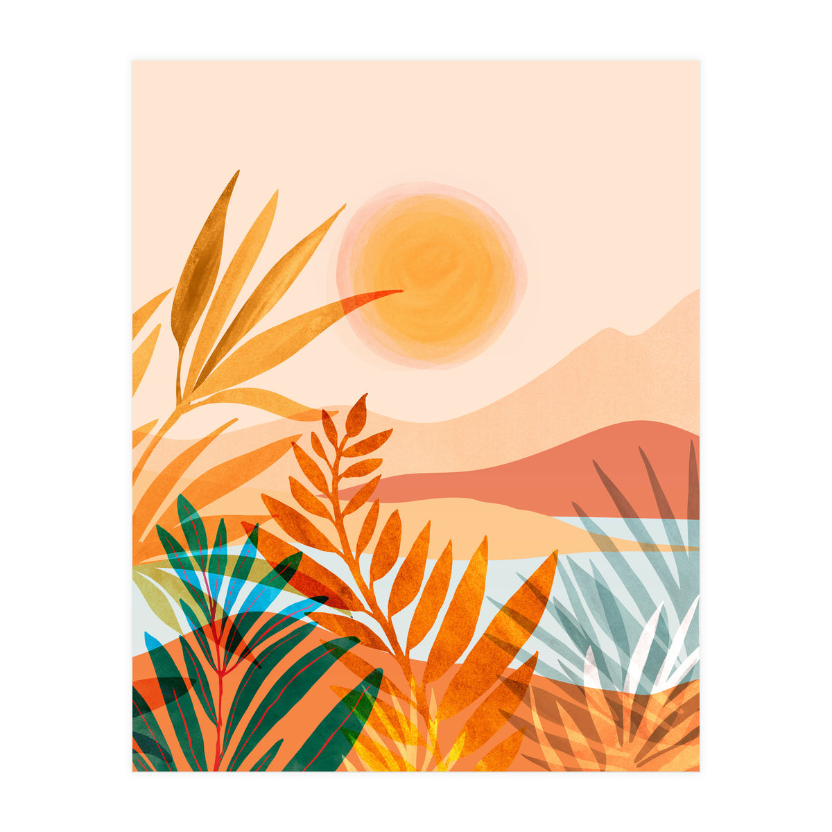 Golden Greek Garden (Print Only)