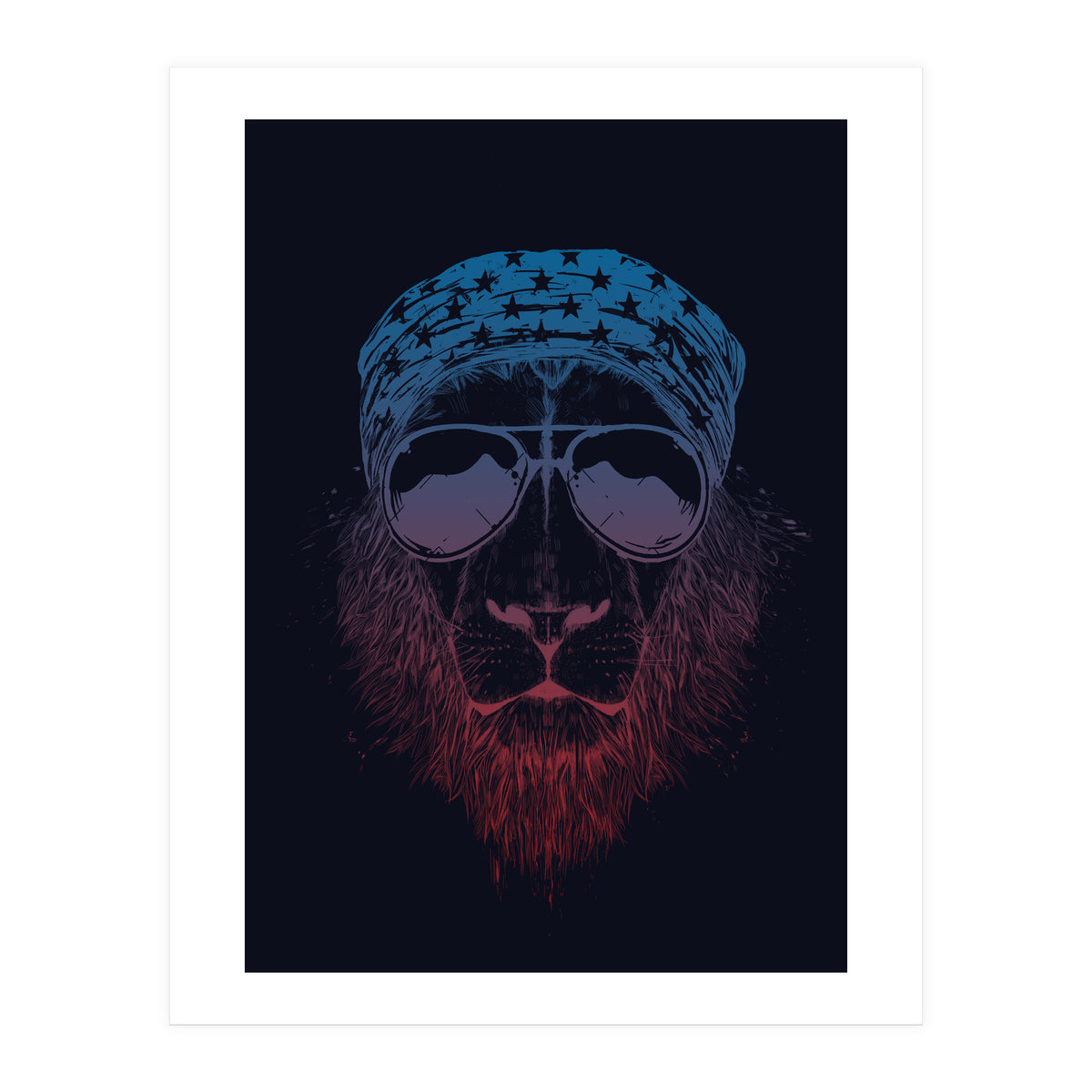 Wild Lion (dark) (Print Only)