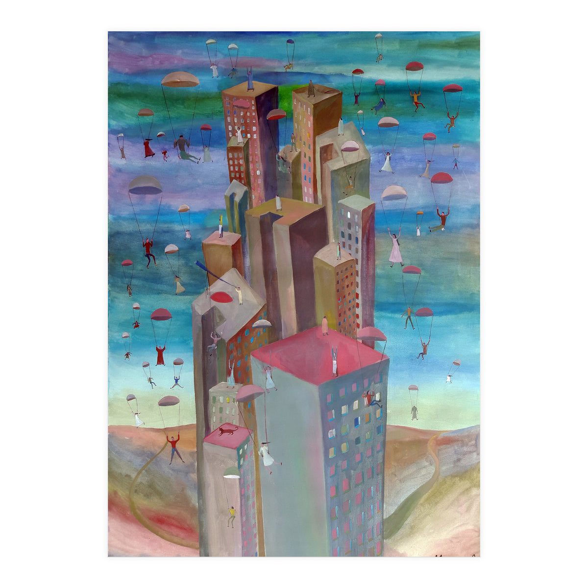 Los Paracaidistas (Print Only)