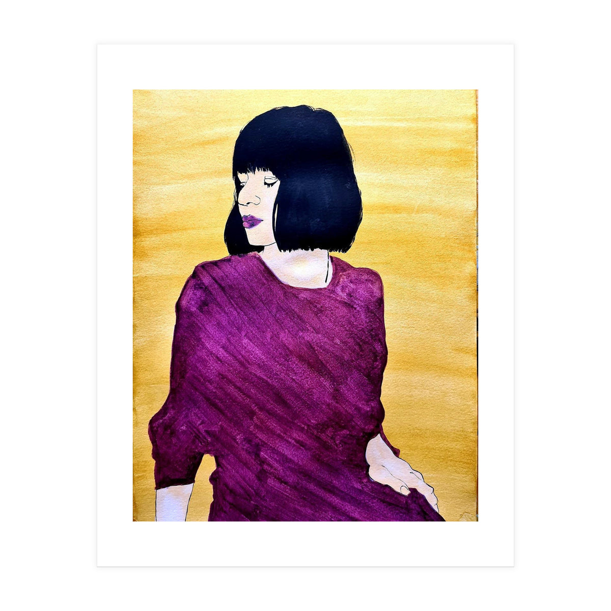 Untitled #74 Woman in purple (Print Only)