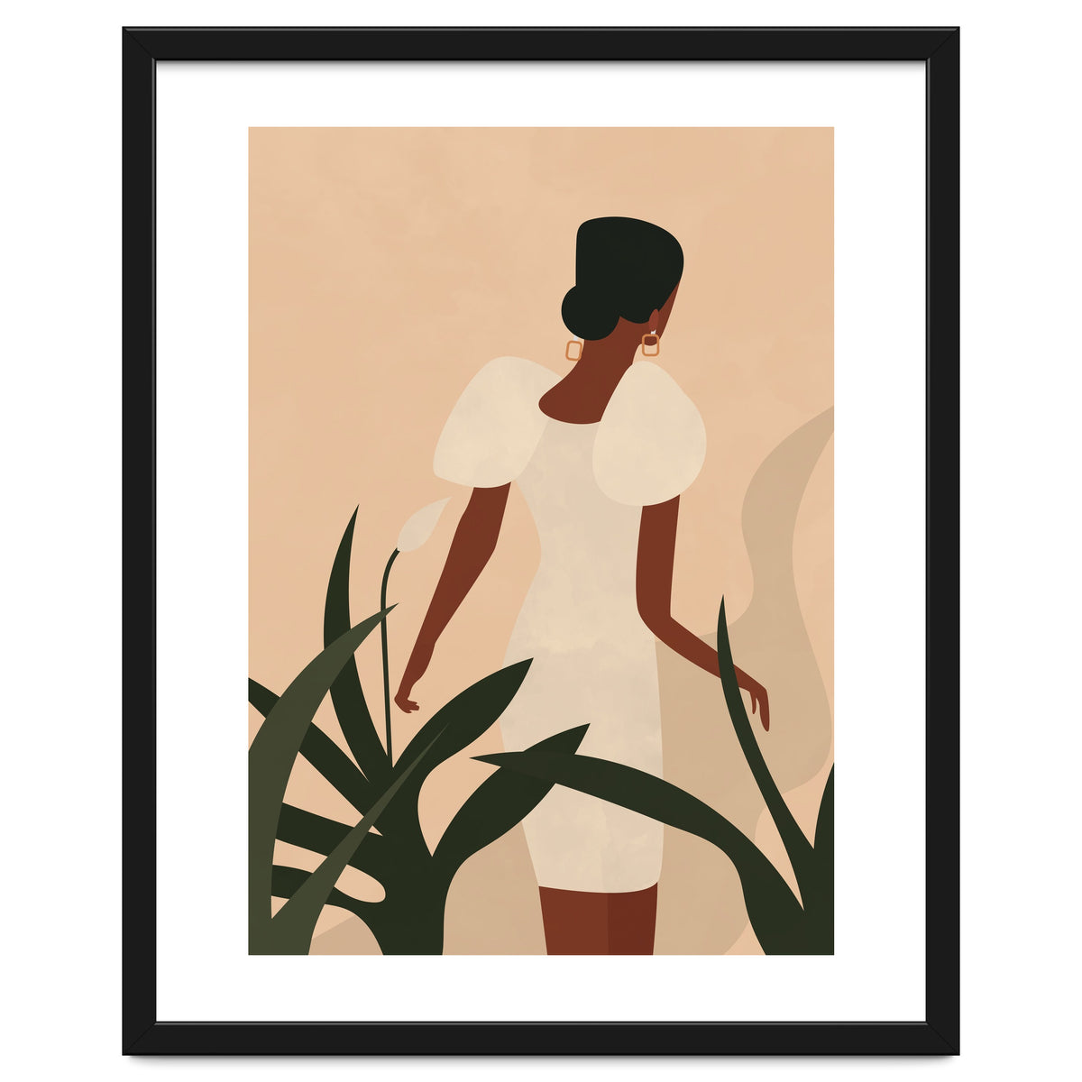 Woman Boho Minimalist Illustration