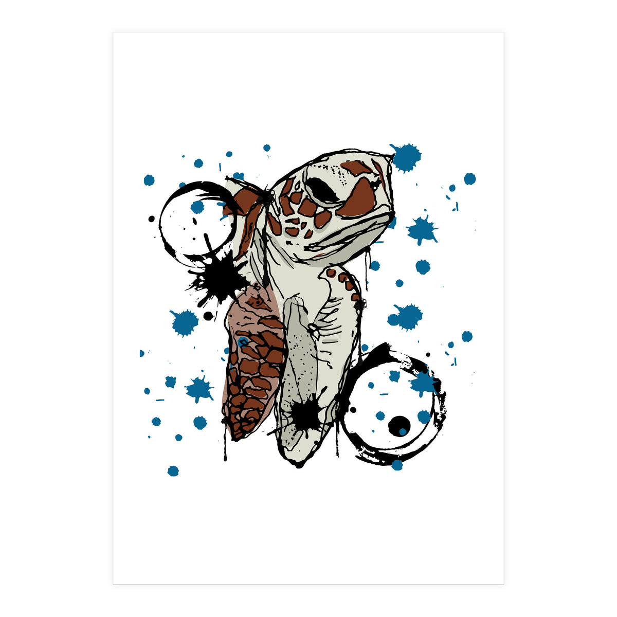 Sea Turtle Sketch (Print Only)