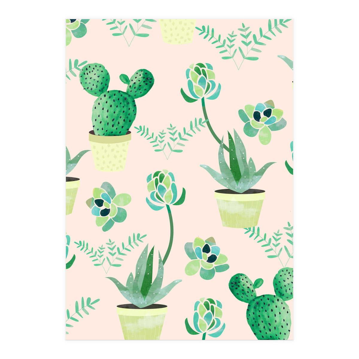 Cactus Pattern (Print Only)