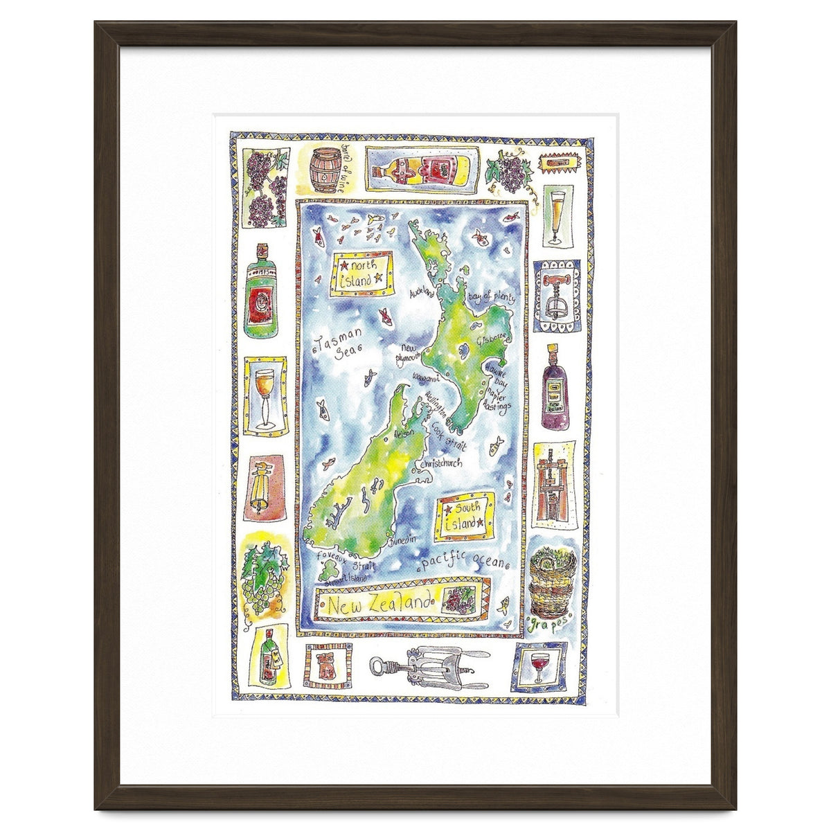 A wine map of New Zealand