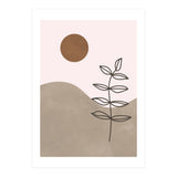 Sun Leaf Abstract Botanical Mid Century (Print Only) thumbnail