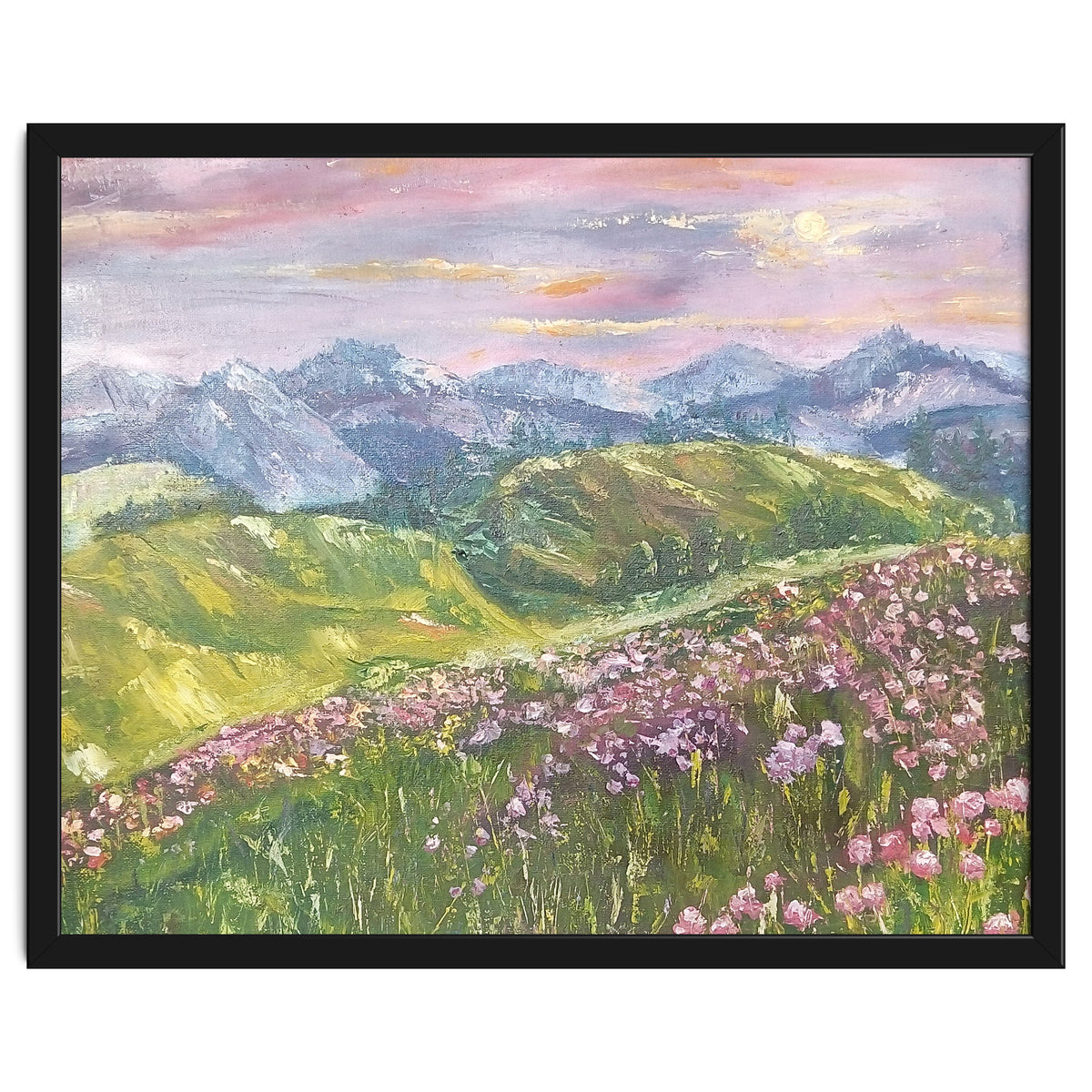 Sunset in the mountains