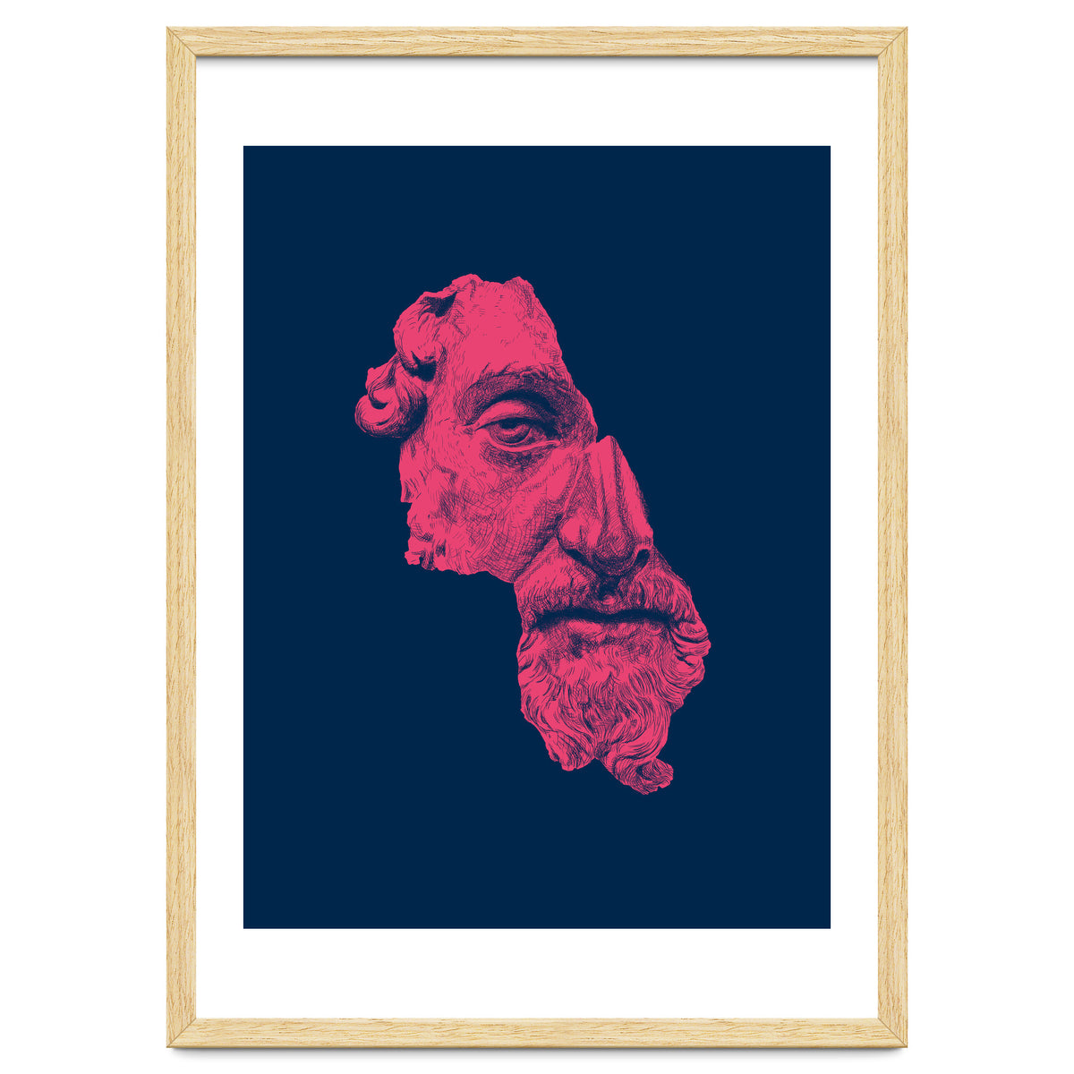 MARCUS AURELIUS ANTONINUS AUGUSTUS / prussian blue / vivid red