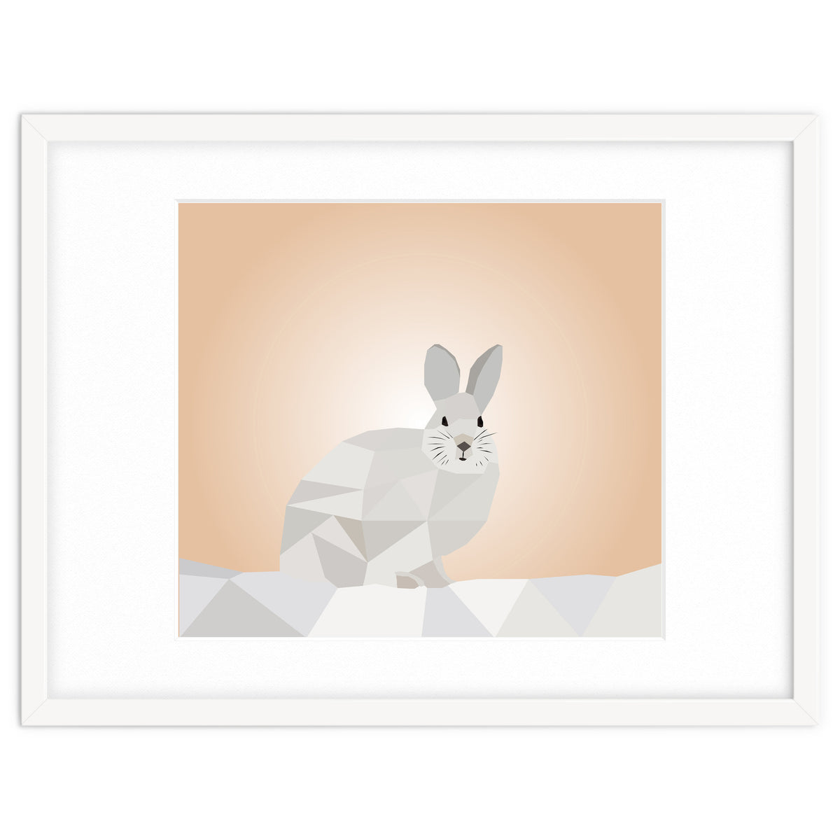 Rabbit Low Poly Art