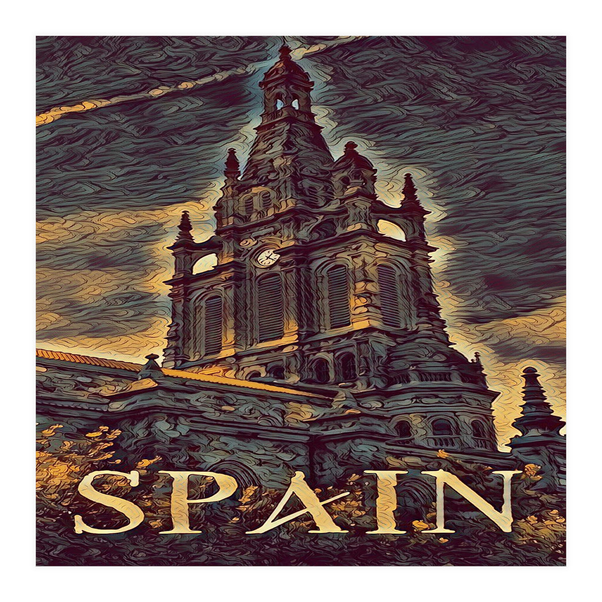Gothic church in Spain (Print Only)