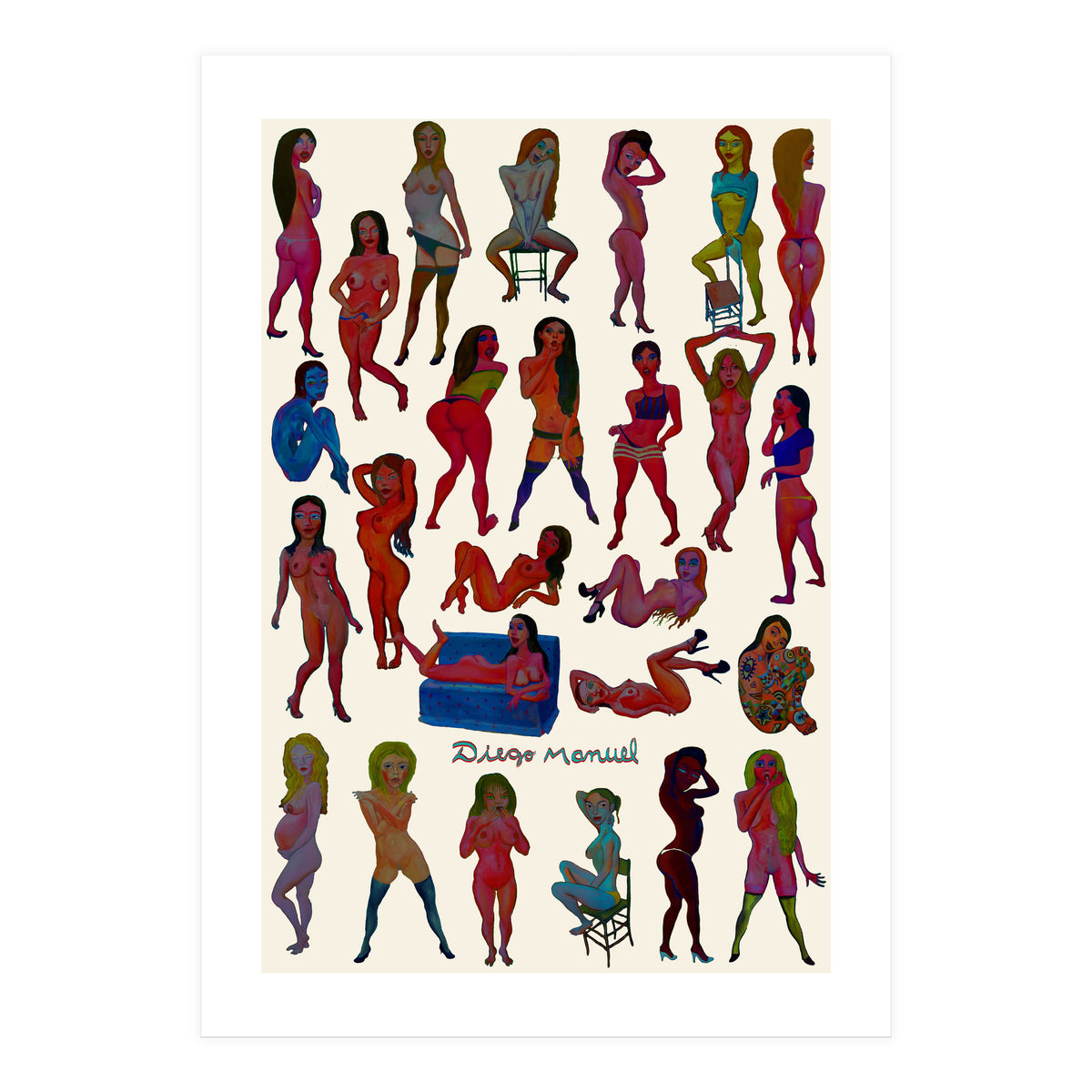 Chicas 3d 20 (Print Only)