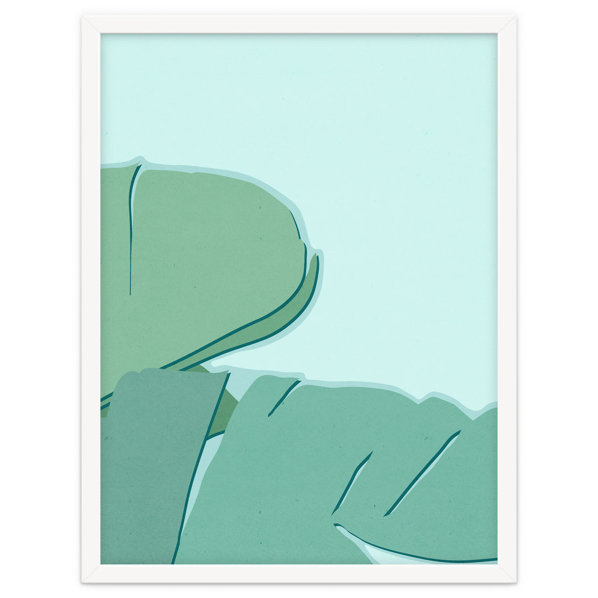 Abstract Banana Leaves Two - Greener Eden