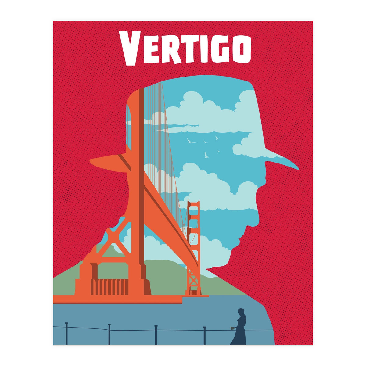 Vertigo movie poster (Print Only)