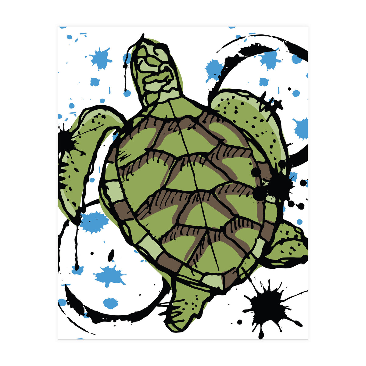 Sea Turtle sketch 2 (Print Only)