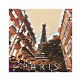 Paris, Eiffel tower street view. (Print Only) thumbnail