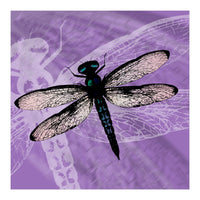 Blue dragonfly vector (Print Only)
