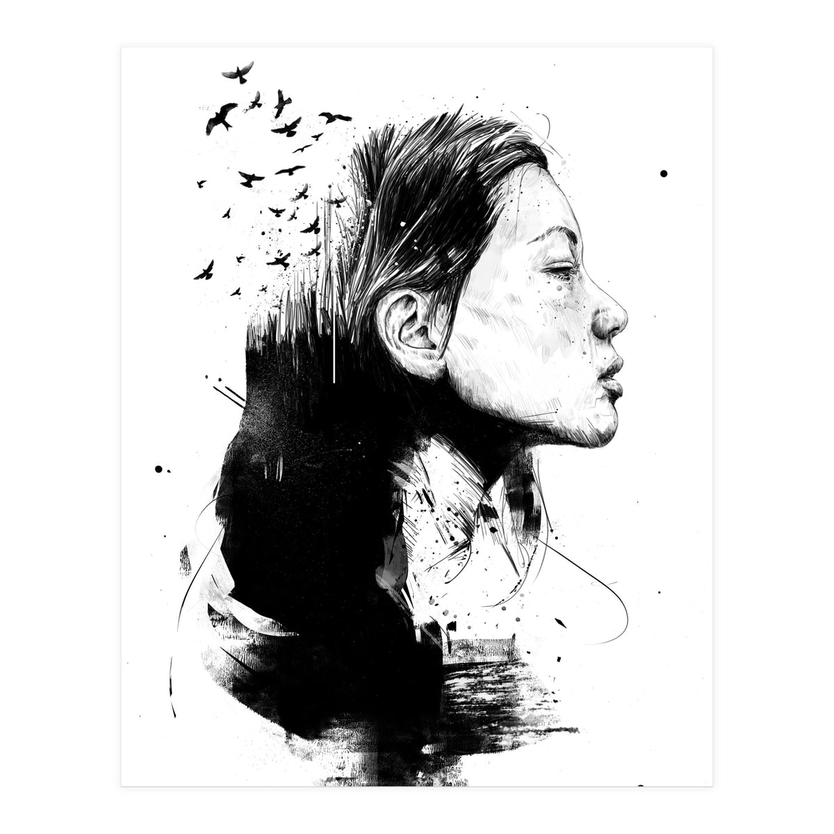 Open Your Mind (Bw) (Print Only)