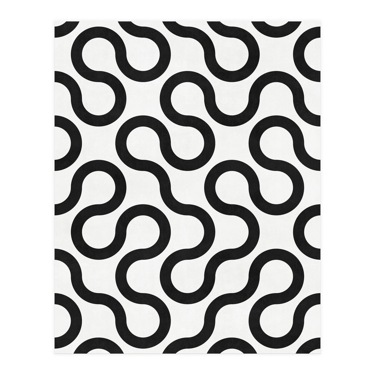 My Favorite Geometric Patterns No.28 - White (Print Only)