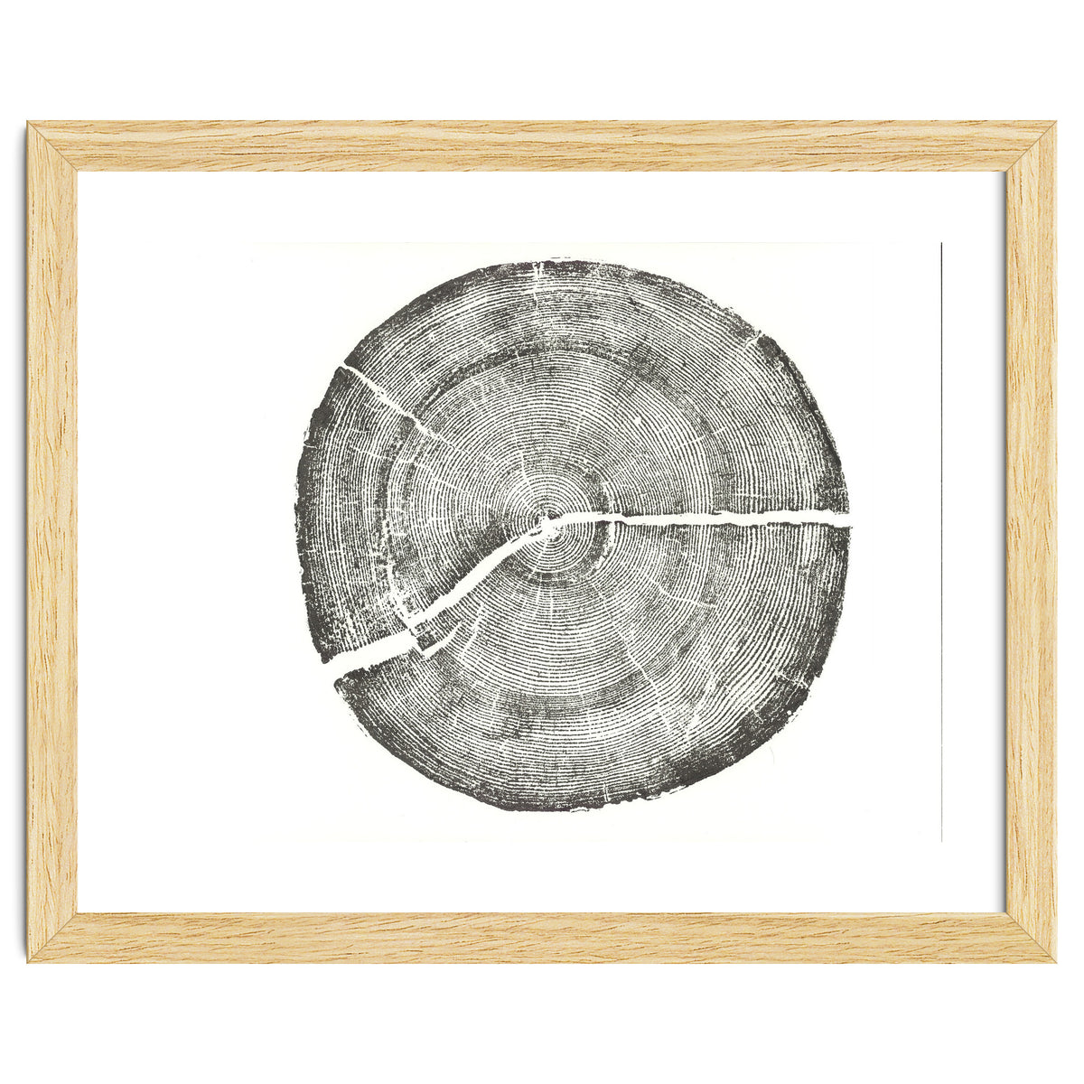 Rock Canyon, Tree Ring Print, Woodblock