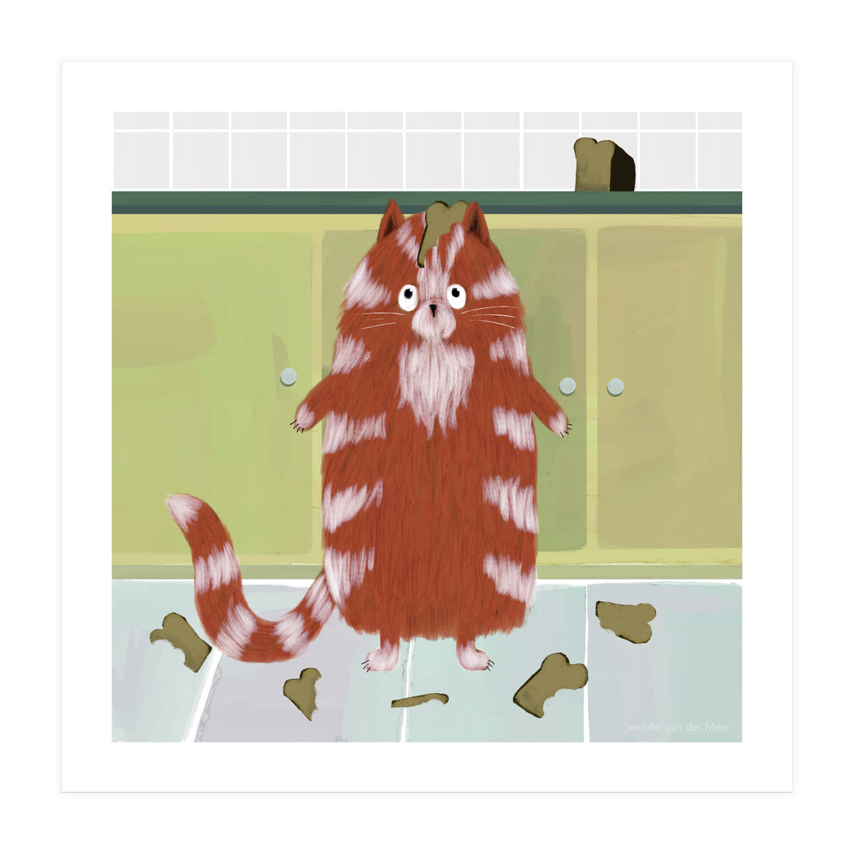 Cat 20: Me? No, I don't like bread! (Print Only)