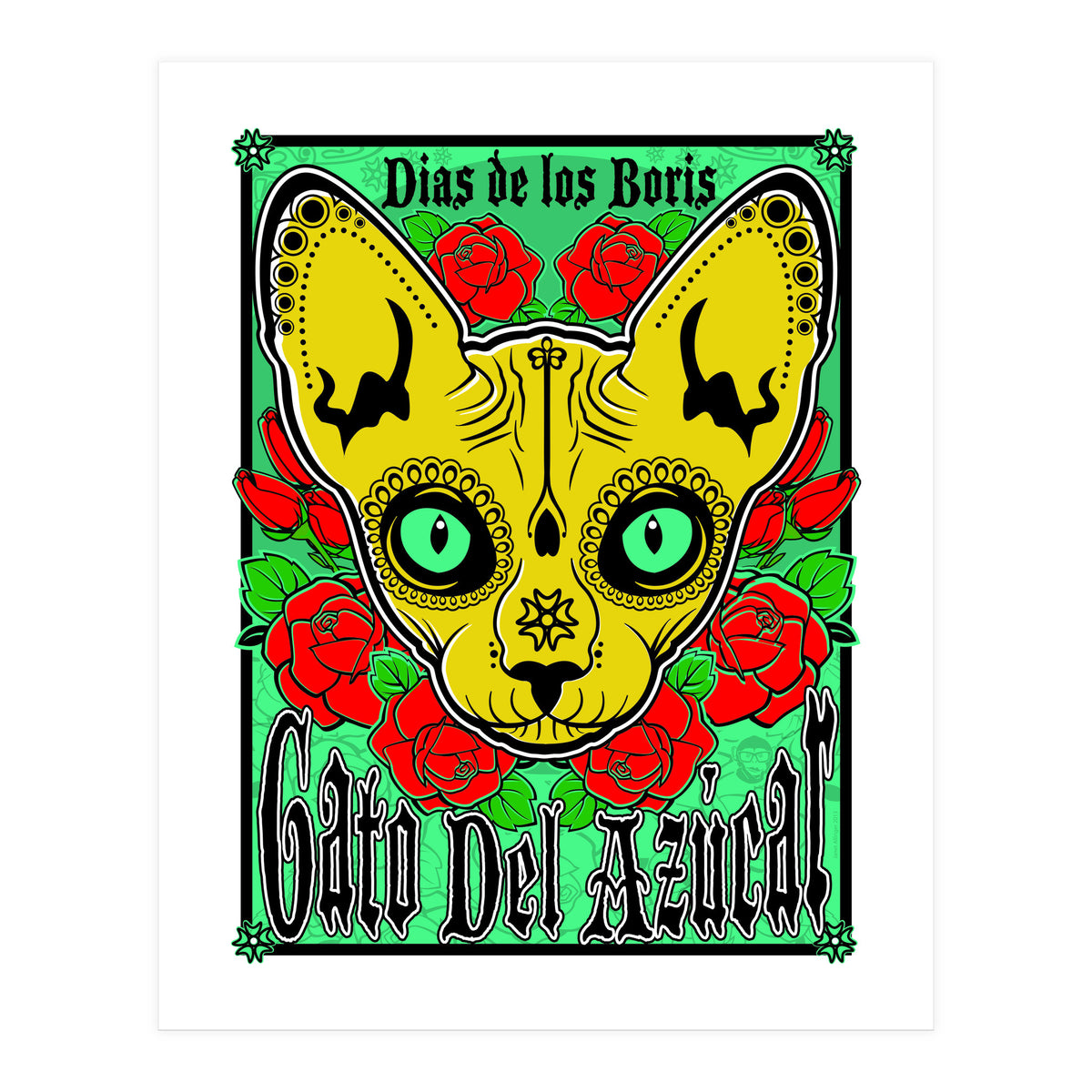 Boris Sugar Skull (Print Only)