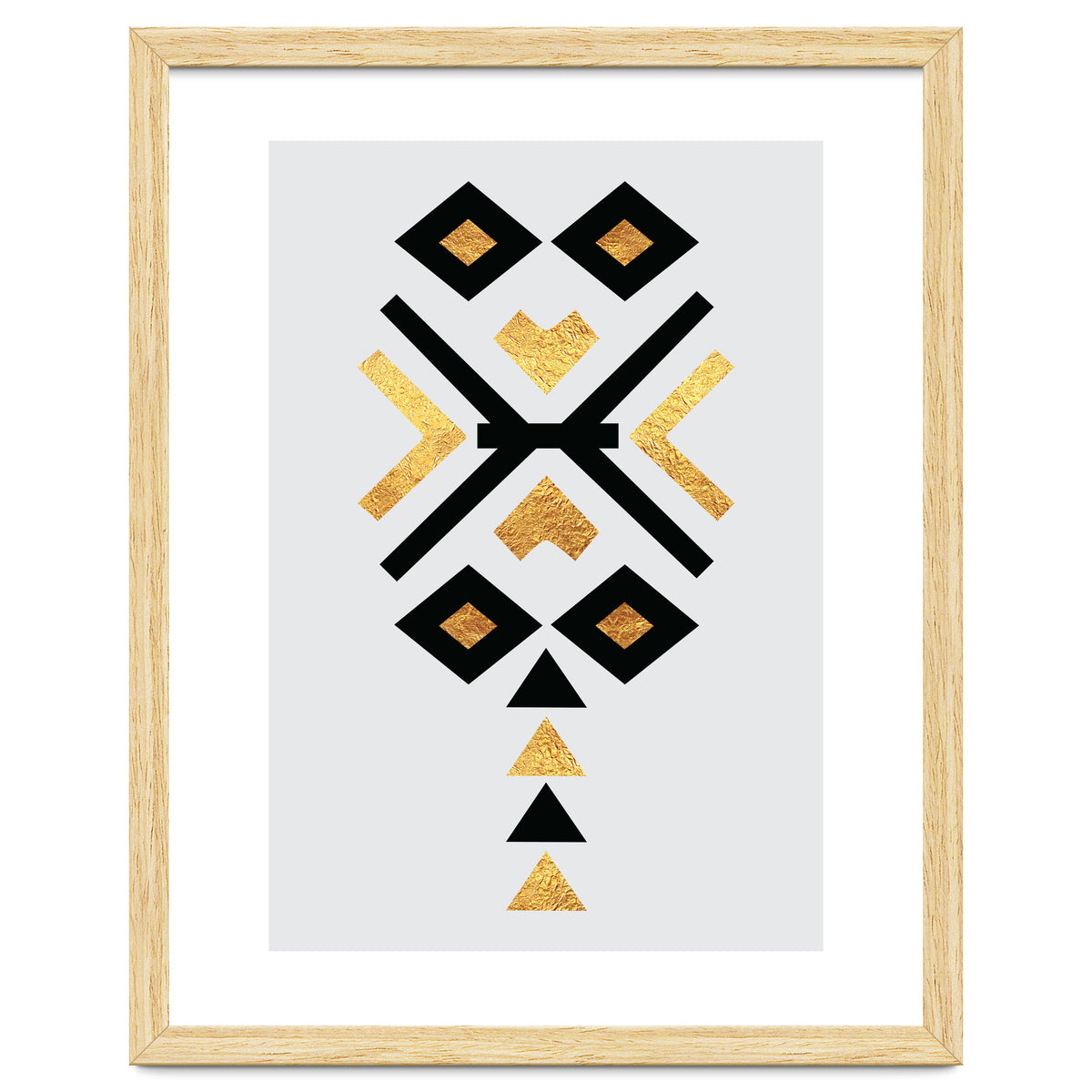 Gold And Black Abstract Tribal