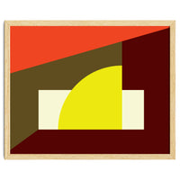 Geometric Shapes No. 9 - yellow, orange & brown