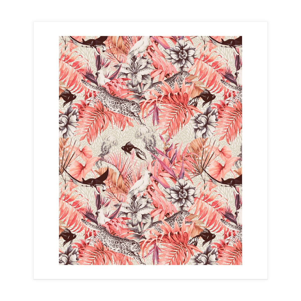 Tropical paradise pink  (Print Only)