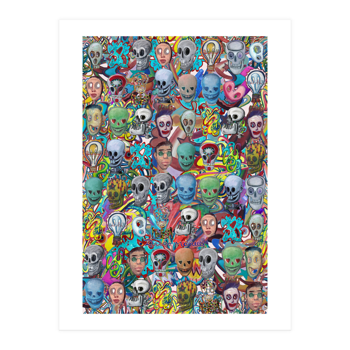 Calaveras Y Graffitis 3 (Print Only)