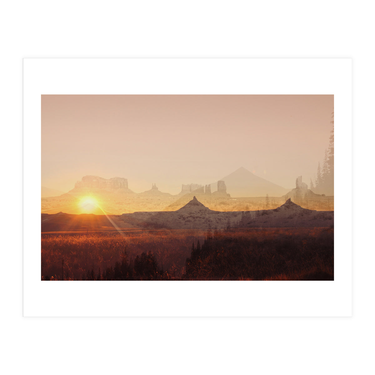 Western America Landscape (Print Only)