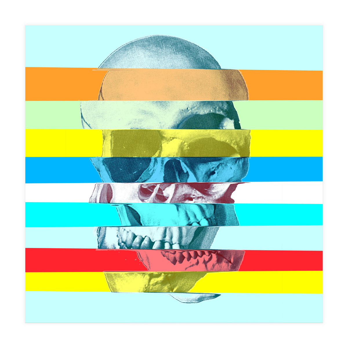 Glitch Skull (Print Only)