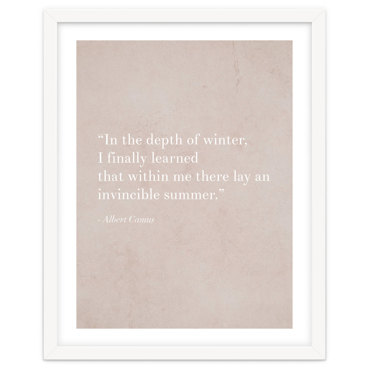 An Invincible Summer By Camus