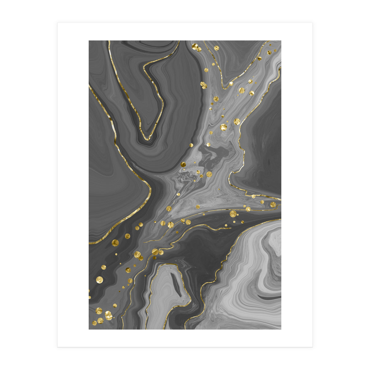 Liquid Marble No. 2 | black (Print Only)