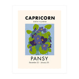 Capricorn Birth Flower Pansy (Print Only) thumbnail