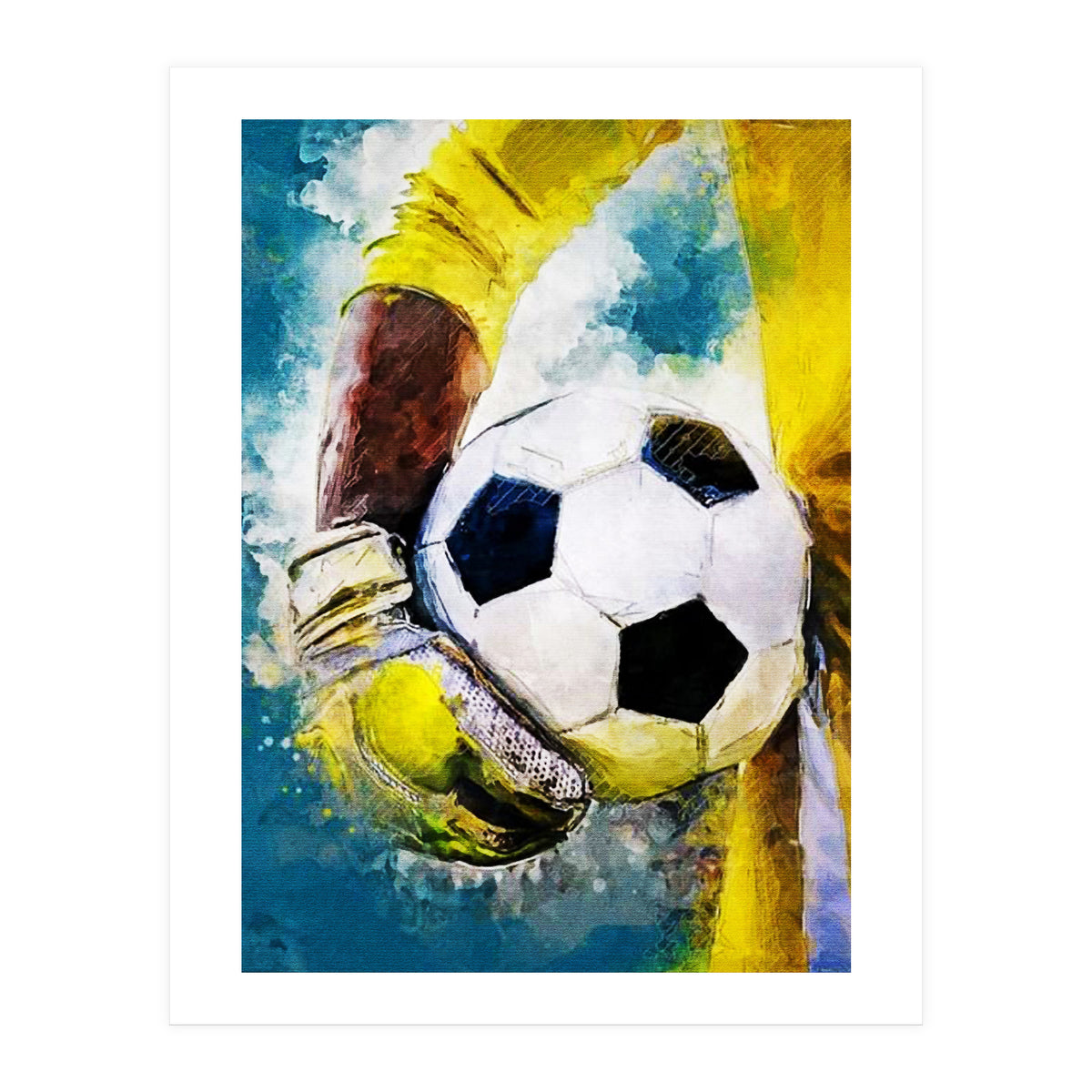 Football Player Goalkeeper (Print Only)