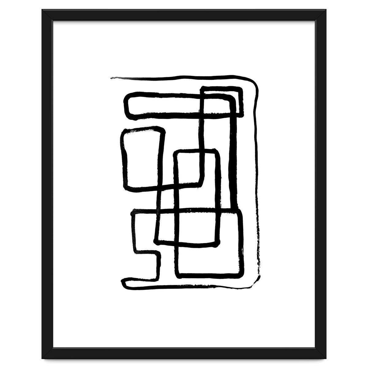 Maze Line Art