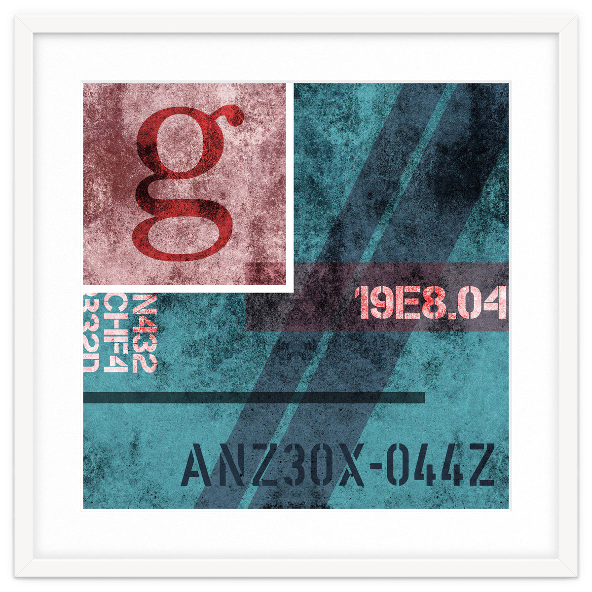 Abstract Industrial Blue