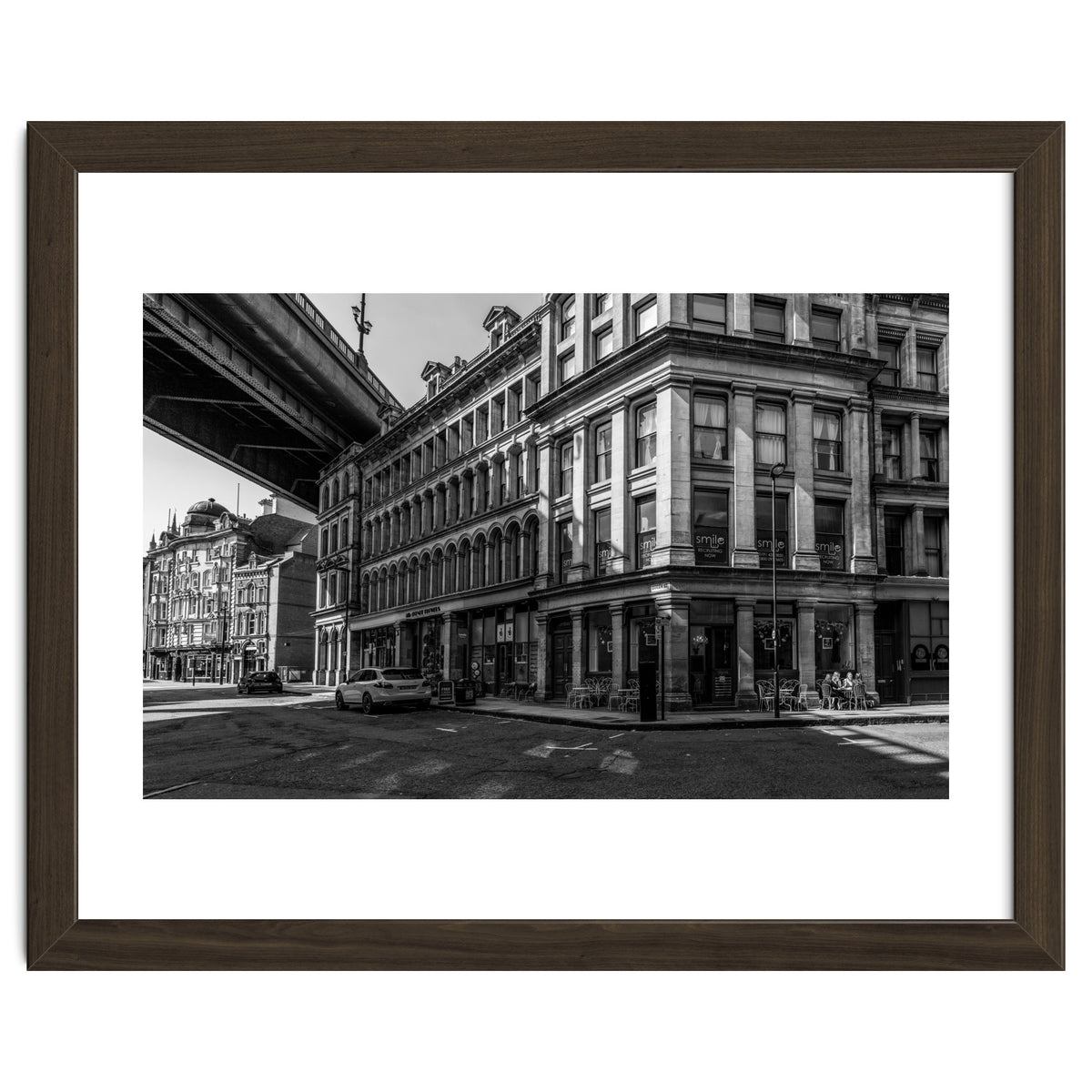 Dene st Newcastle monochrome