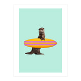 Surfing Otter (Print Only) thumbnail