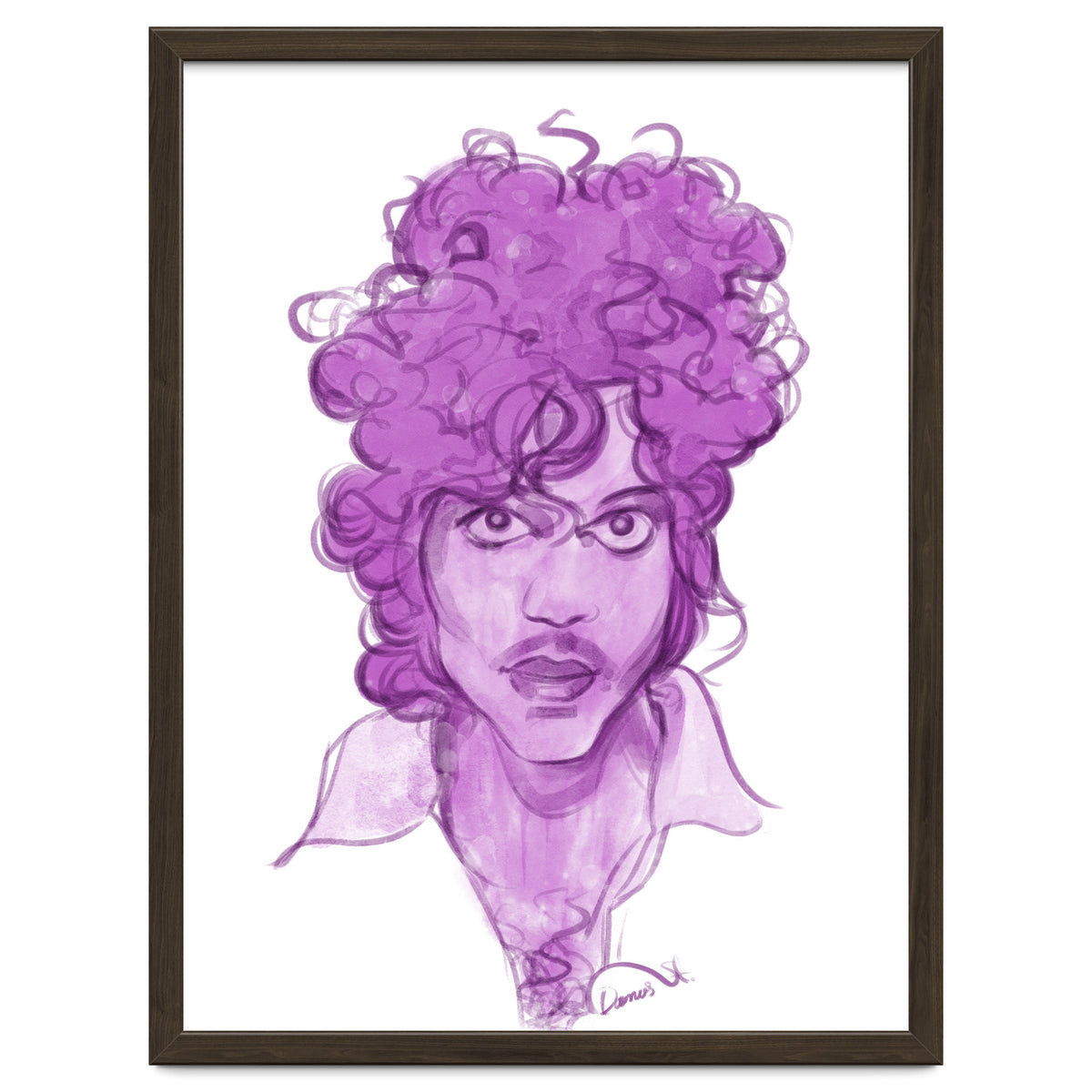Prince Watercolor illustration