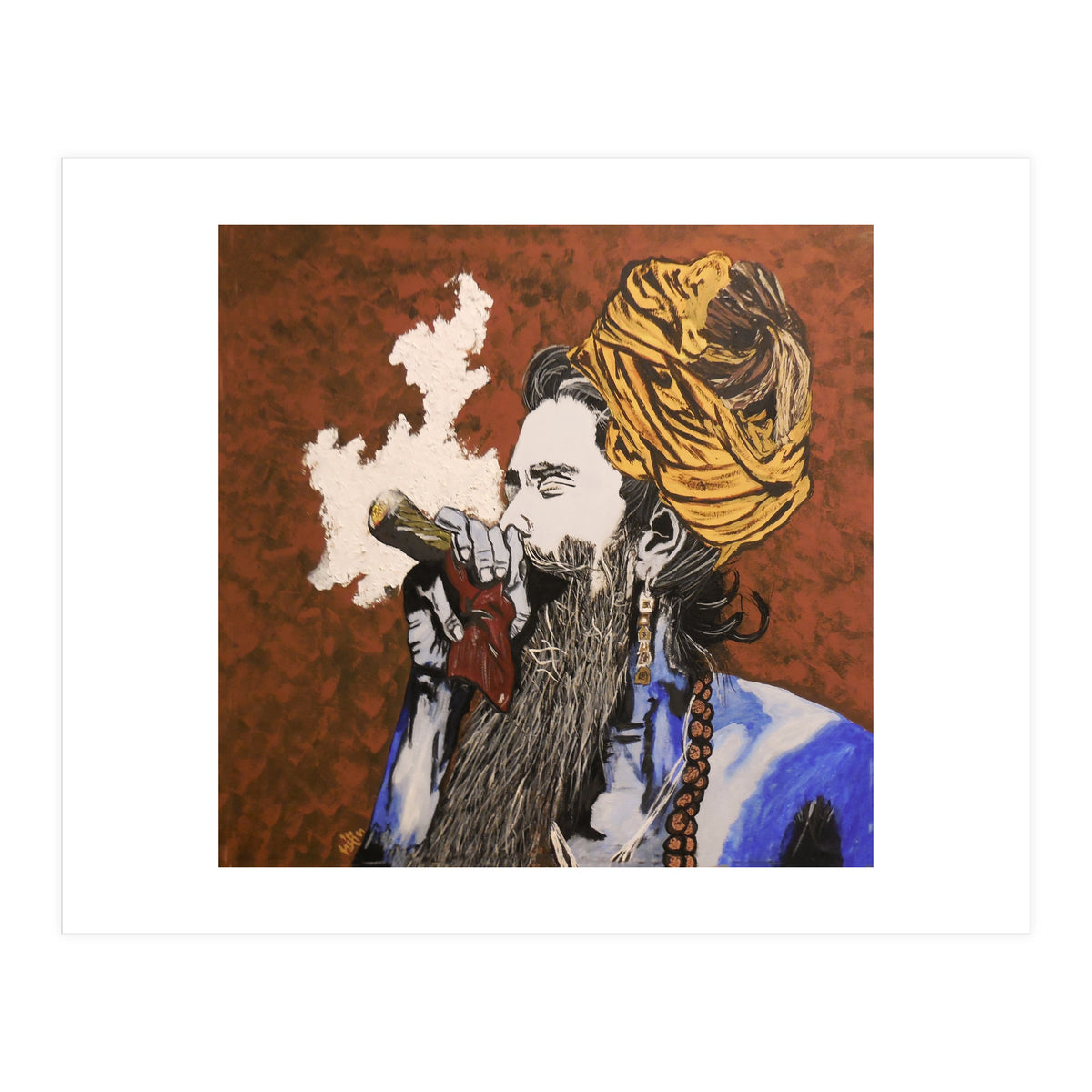 Aghori - Acrylic On Canvas (Print Only)