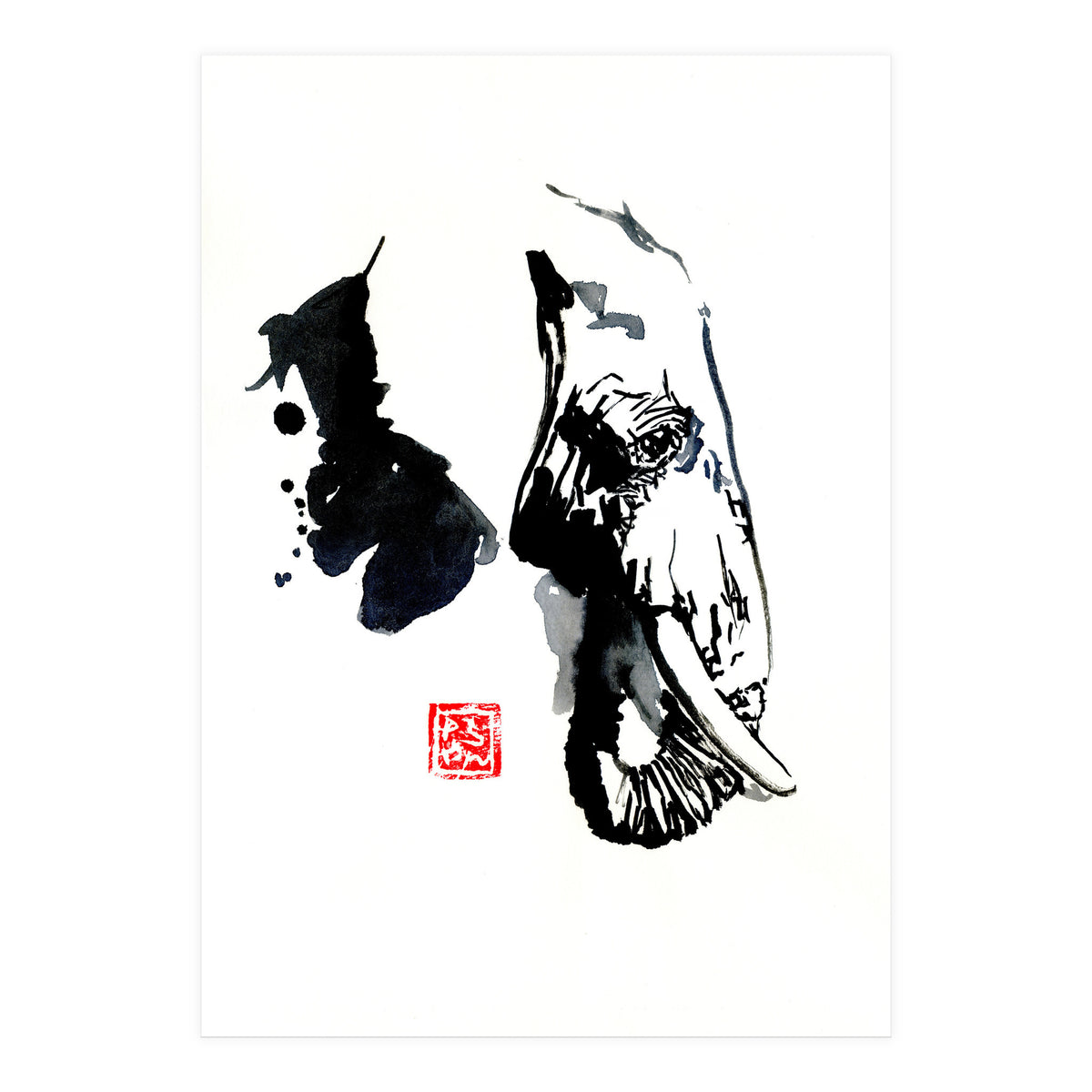 Profile Elephant (Print Only)