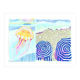 Provence Jelly fish & beach (Print Only) thumbnail