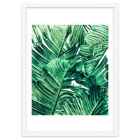 Tropical State of Mind | Watercolor Palm Banana Leaves Painting | Botanical Jungle Bohemian Plants