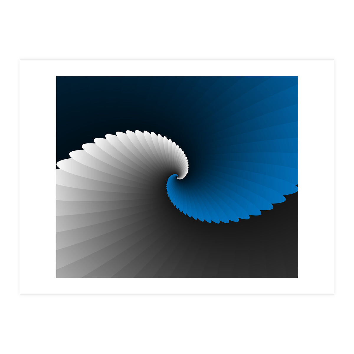 Blue Spiral Wings (Print Only)