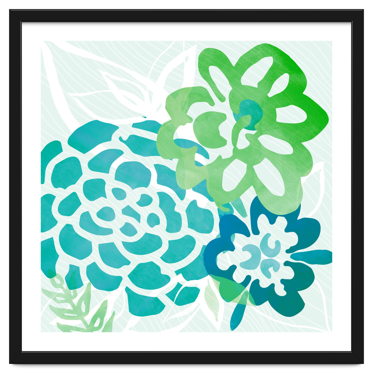 Abstract Coastal Floral