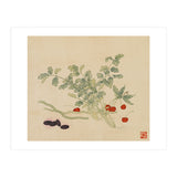 Wang Chengyu~flowers And Vegetables, Vegetables, Fruits, Beans, Red Beans, Cherries, Celery (Print Only) thumbnail