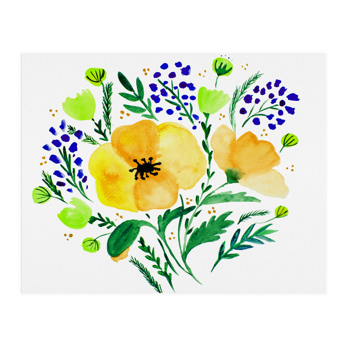 Yellow Poppies (Print Only)