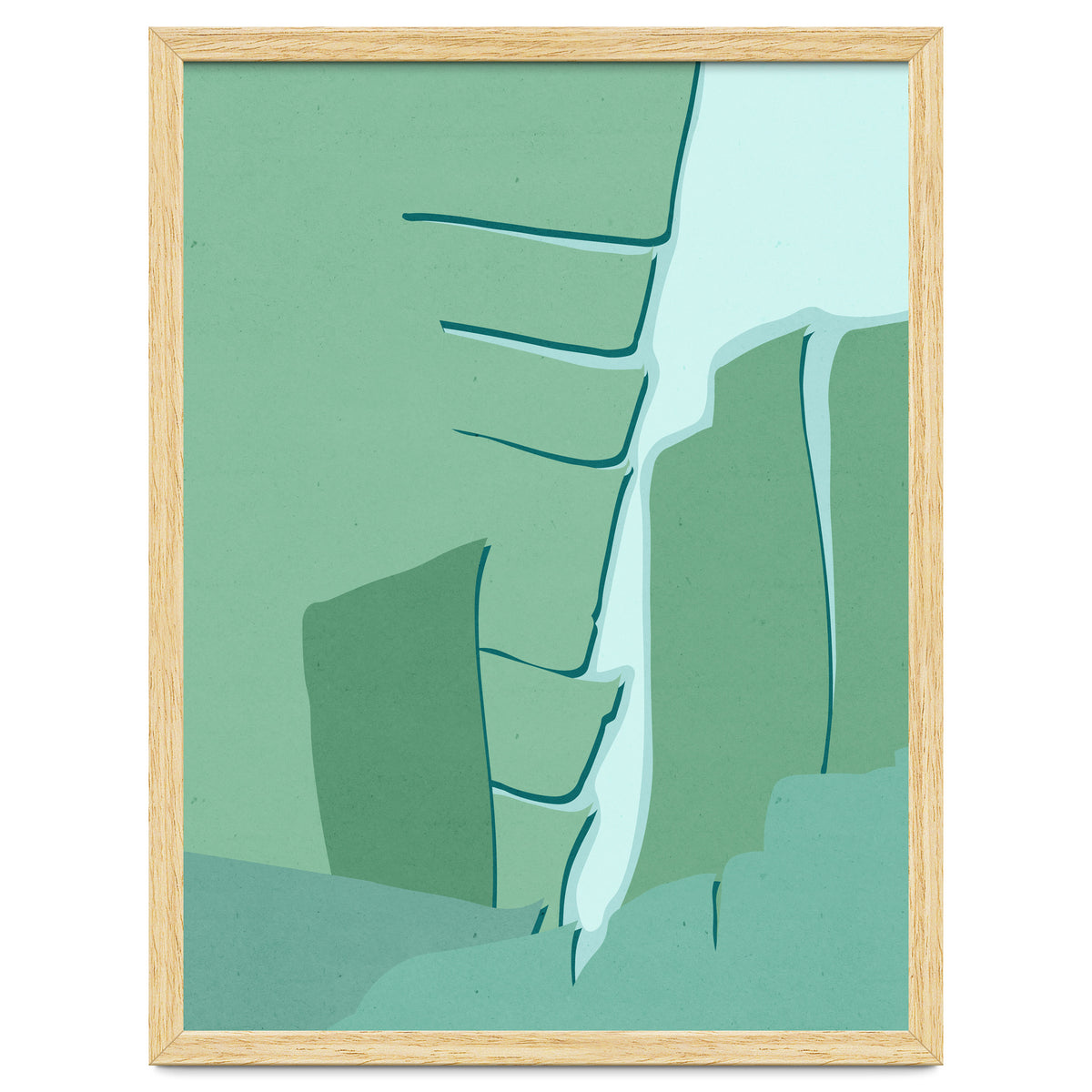 Abstract Banana Leaves One - Greener Eden