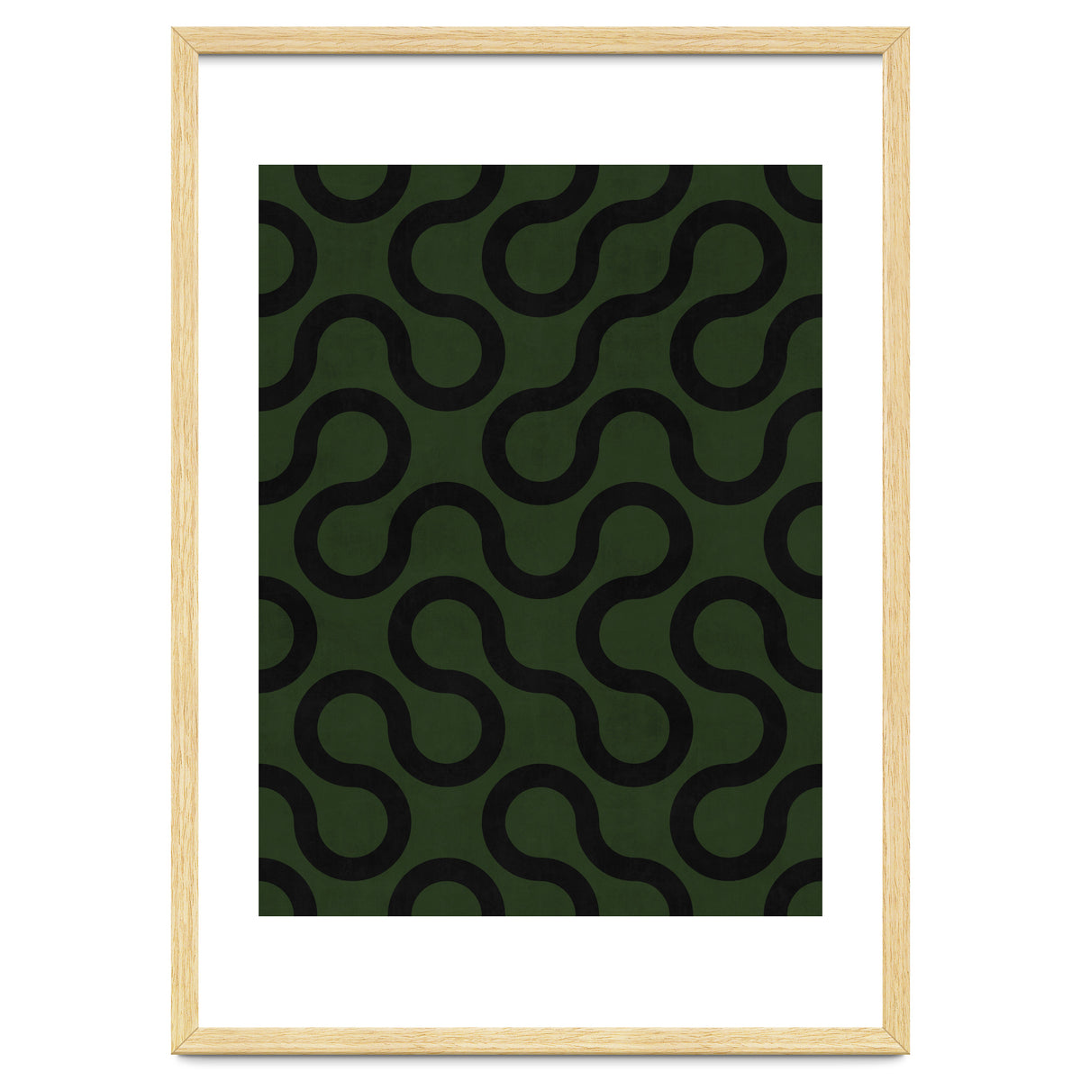 My Favorite Geometric Patterns No.33 - Deep Green