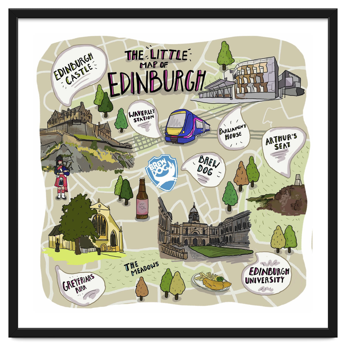 The Little Map of Edinburgh